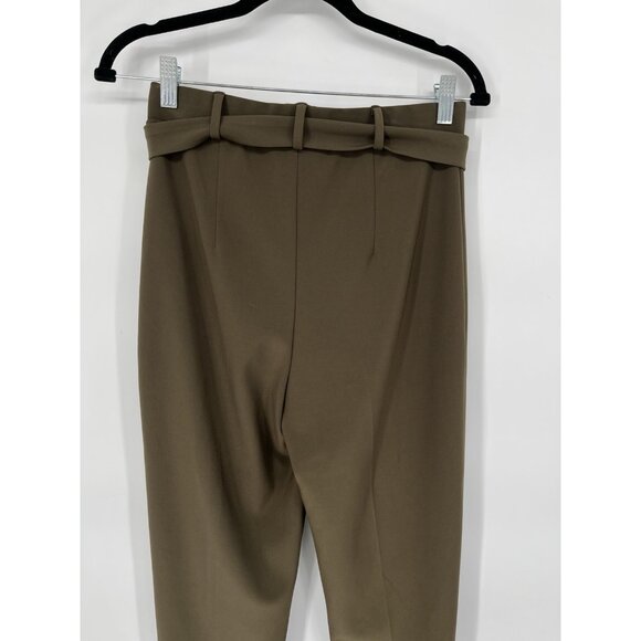 NWT Joseph Ribkoff Tie Belted pants Khaki Green Size 4 - Picture 5 of 9